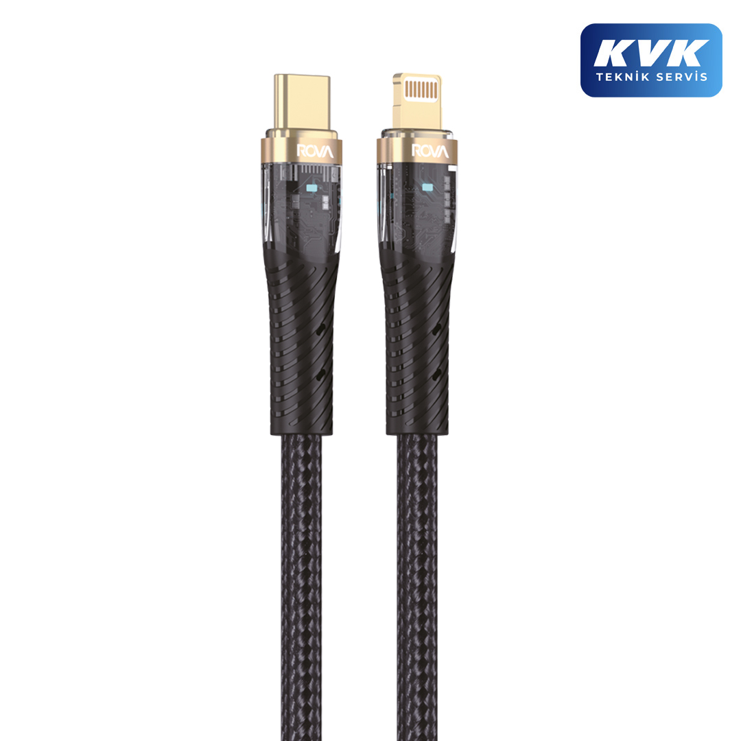 Rova RV-KB227L Type-C to Lightning Şarj Kablosu Silikon Rova RV-KB227L Type-C to Lightning Şarj Kablosu Silikon
