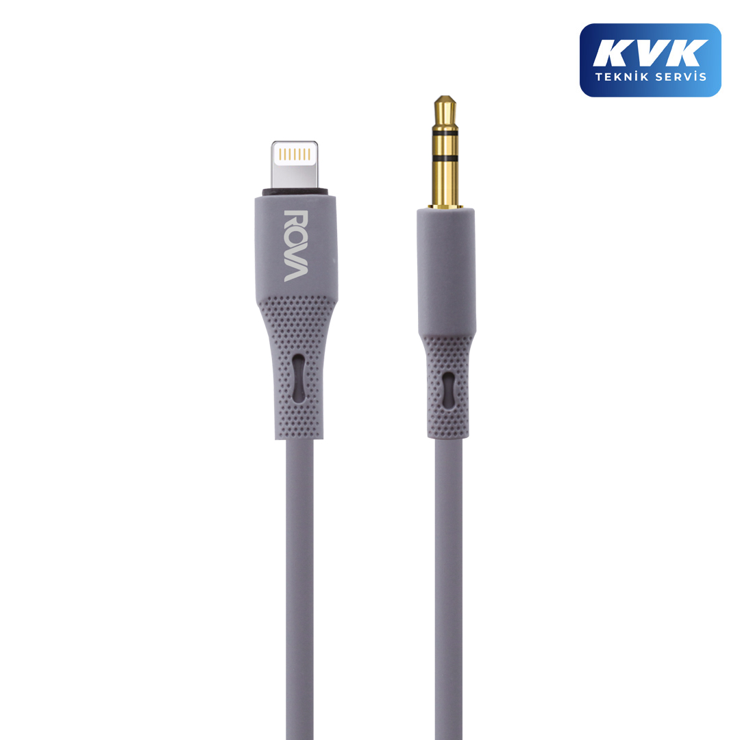 Rova RV-KBAL101 Lightning 3.5mm Aux Ses Kablosu Rova RV-KBAL101 Lightning 3.5mm Aux Ses Kablosu