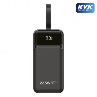Rova PWS638S 30000mAh Dahili Kablolu Dijital Göstergeli Powerbank