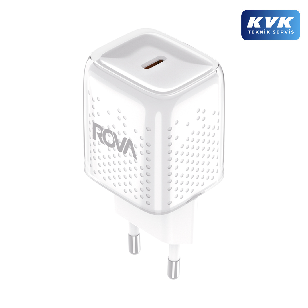 Rova RV-SB126 Type-C GaN Hızlı Şarj Adaptörü Rova RV-SB126 Type-C GaN Hızlı Şarj Adaptörü