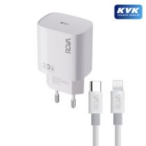 Rova RV-SB127L Lightning Kablolu Şarj Seti Type-C Adaptör