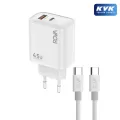 Rova RV-SB130T Type-C Kablolu Şarj Seti GaN Hızlı Şarj Adaptörü