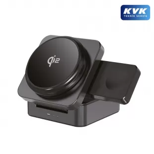 Rova RV-WST103 3'ü 1 Arada Manyetik Kablosuz Şarj Standı