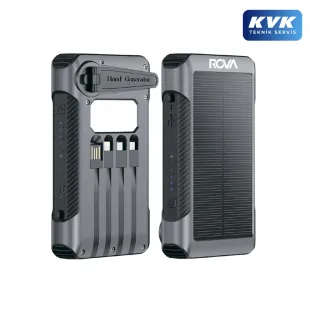 Rova PWS617 Güneş Enerjili Powerbank ve Taşınabilir Şarj Aleti - 10000 mAh