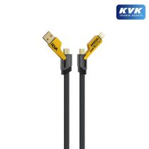 Rova KB221 A + C + L PD 65W PD27W 4 in 1 Kablo - Siyah/Turuncu