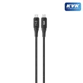 Rova KB224 Type-C to Type-C Nylon Braided Şarj ve Data Kablosu