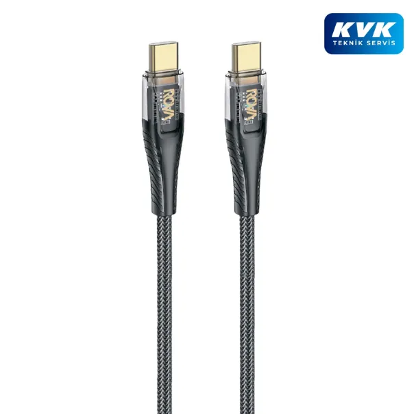 Rova KB211 Type-C To Type-C Hızlı Şarj ve Data Kablosu