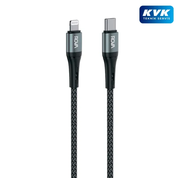 Rova KB216U Type-C To Lightning (iPhone) Hızlı Şarj ve Data Kablosu
