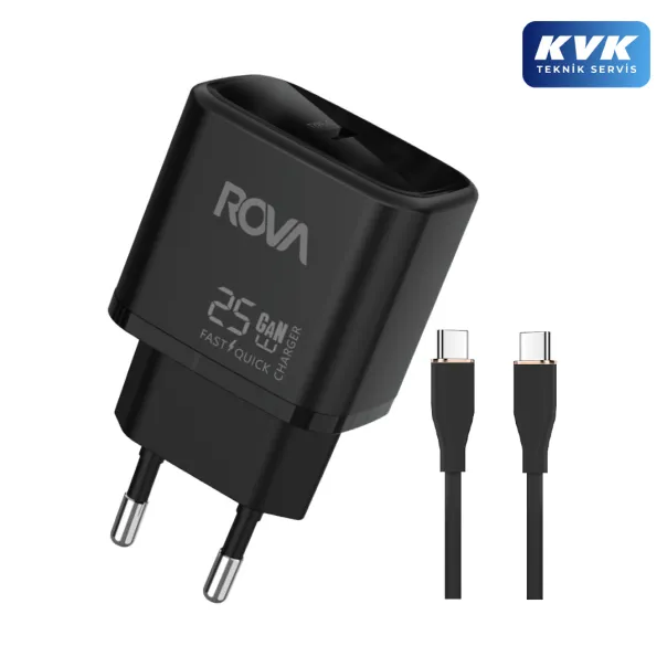 Rova SB123T Type-C Hızlı Şarj Aleti Şarj Kablo 25W