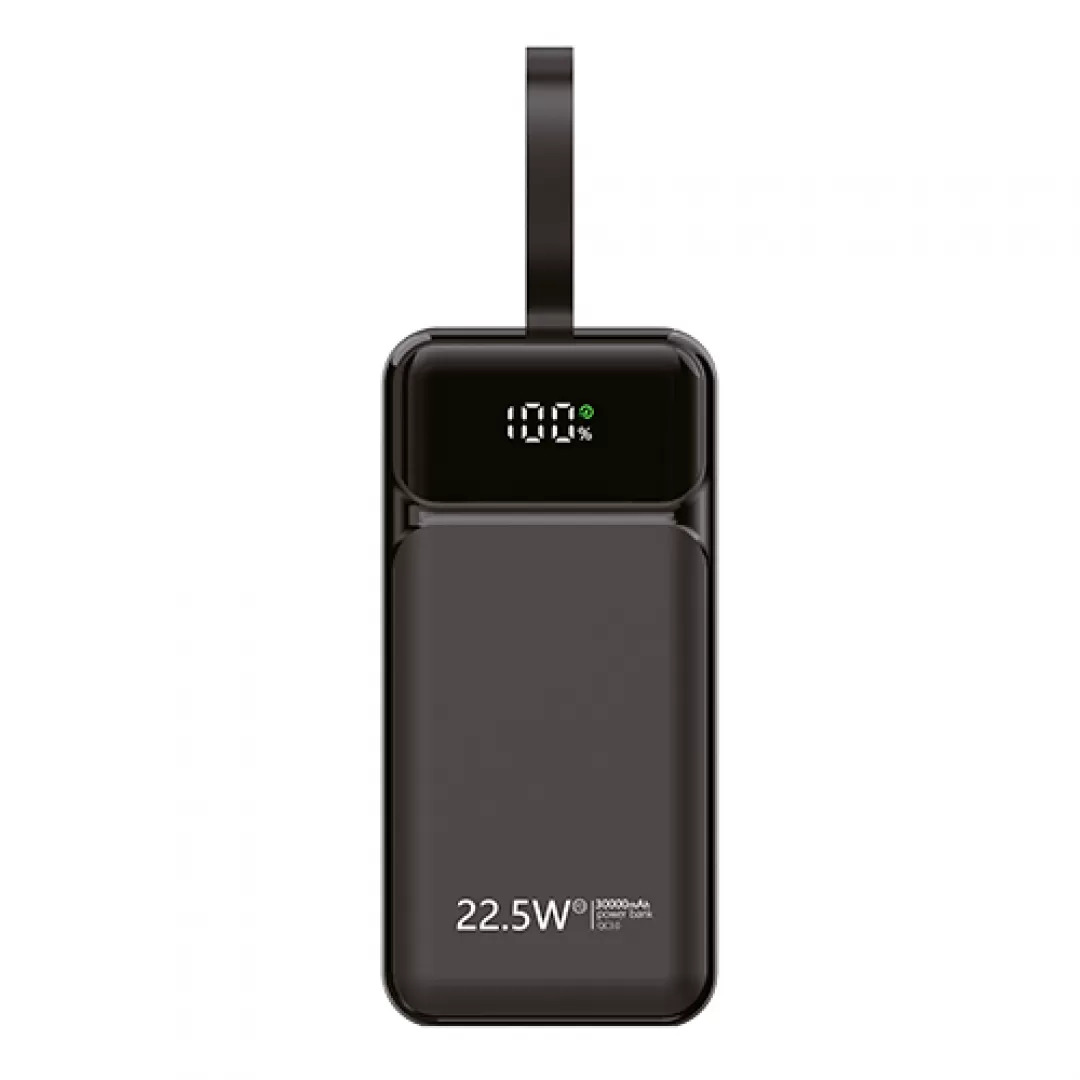 Rova PWS638S 30000mAh Dahili Kablolu Dijital Göstergeli Powerbank Rova PWS638S 30000mAh Dahili Kablolu Dijital Göstergeli Powerbank
