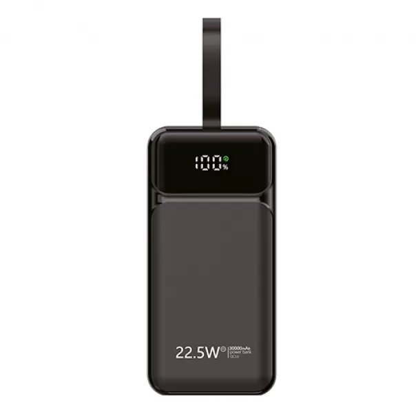 Rova PWS638S 30000mAh Dahili Kablolu Dijital Göstergeli Powerbank Rova PWS638S 30000mAh Dahili Kablolu Dijital Göstergeli Powerbank